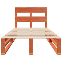 Thumbnail for Massivholzbett ohne Matratze Wachsbraun 100x200 Kiefernholz