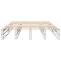 Thumbnail for Massivholzbett ohne Matratze Weiß 120x200 cm Kiefernholz