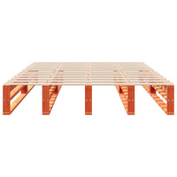 Thumbnail for Massivholzbett ohne Matratze Wachsbraun 135x190 cm Kiefernholz