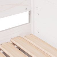 Thumbnail for Tagesbett Ausziehbar Weiß 90x200 cm Massivholz Kiefer