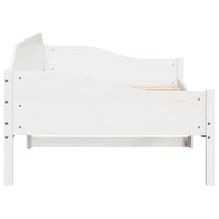 Thumbnail for Massivholzbett ohne Matratze Weiß 90x200 cm Kiefernholz