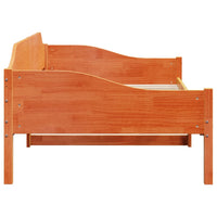Thumbnail for Massivholzbett ohne Matratze Wachsbraun 90x200 Kiefernholz