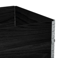Thumbnail for Pflanzkasten Schwarz 120x80 cm Massivholz Kiefer