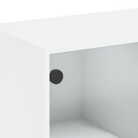 Thumbnail for Highboard mit Türen Weiß 68x37x109 cm Holzwerkstoff