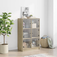 Thumbnail for Highboard mit Türen Sonoma-Eiche 68x37x109 cm Holzwerkstoff