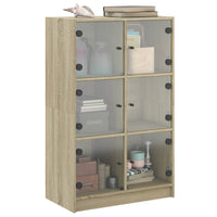Thumbnail for Highboard mit Türen Sonoma-Eiche 68x37x109 cm Holzwerkstoff