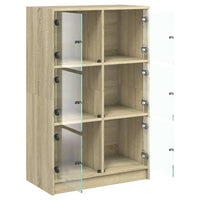 Thumbnail for Highboard mit Türen Sonoma-Eiche 68x37x109 cm Holzwerkstoff