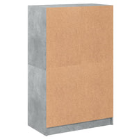Thumbnail for Highboard mit Türen Betongrau 68x37x109 cm Holzwerkstoff
