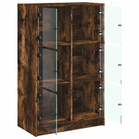Thumbnail for Highboard mit Türen Räuchereiche 68x37x109 cm Holzwerkstoff