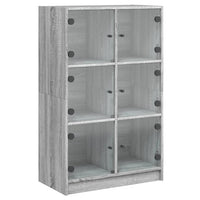Thumbnail for Highboard mit Türen Grau Sonoma 68x37x109 cm Holzwerkstoff