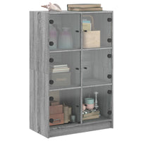 Thumbnail for Highboard mit Türen Grau Sonoma 68x37x109 cm Holzwerkstoff