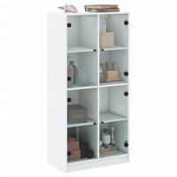 Thumbnail for Highboard mit Türen Weiß 68x37x142 cm Holzwerkstoff