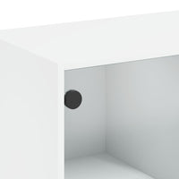 Thumbnail for Highboard mit Türen Weiß 68x37x142 cm Holzwerkstoff
