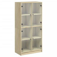 Thumbnail for Highboard mit Türen Sonoma-Eiche 68x37x142 cm Holzwerkstoff