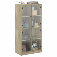 Thumbnail for Highboard mit Türen Sonoma-Eiche 68x37x142 cm Holzwerkstoff