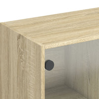 Thumbnail for Highboard mit Türen Sonoma-Eiche 68x37x142 cm Holzwerkstoff
