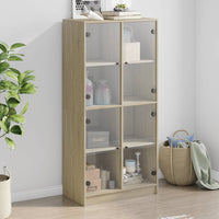 Thumbnail for Highboard mit Türen Sonoma-Eiche 68x37x142 cm Holzwerkstoff