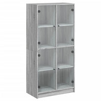 Thumbnail for Highboard mit Türen Grau Sonoma 68x37x142 cm Holzwerkstoff
