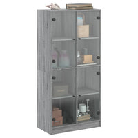 Thumbnail for Highboard mit Türen Grau Sonoma 68x37x142 cm Holzwerkstoff