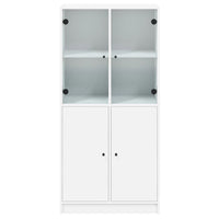 Thumbnail for Highboard mit Türen Weiß 68x37x142 cm Holzwerkstoff