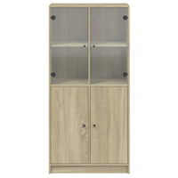 Thumbnail for Highboard mit Türen Sonoma-Eiche 68x37x142 cm Holzwerkstoff