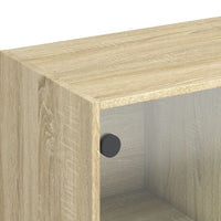 Thumbnail for Highboard mit Türen Sonoma-Eiche 68x37x142 cm Holzwerkstoff