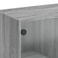 Thumbnail for Highboard mit Türen Grau Sonoma 68x37x142 cm Holzwerkstoff