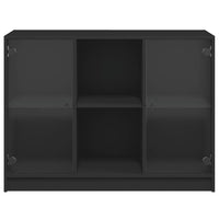 Thumbnail for Sideboard Schwarz 102x37x75,5 cm Holzwerkstoff