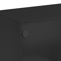 Thumbnail for Sideboard Schwarz 102x37x75,5 cm Holzwerkstoff