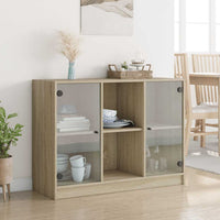 Thumbnail for Sideboard Sonoma-Eiche 102x37x75,5 cm Holzwerkstoff
