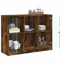 Thumbnail for Sideboard Räuchereiche 102x37x75,5 cm Holzwerkstoff