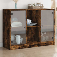 Thumbnail for Sideboard Räuchereiche 102x37x75,5 cm Holzwerkstoff