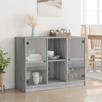 Thumbnail for Sideboard Grau Sonoma 102x37x75,5 cm Holzwerkstoff