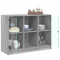 Thumbnail for Sideboard Grau Sonoma 102x37x75,5 cm Holzwerkstoff