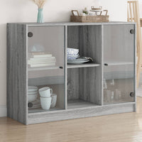Thumbnail for Sideboard Grau Sonoma 102x37x75,5 cm Holzwerkstoff