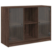 Thumbnail for Sideboard Braun Eichen-Optik 102x37x75,5 cm Holzwerkstoff