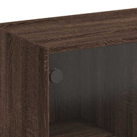 Thumbnail for Sideboard Braun Eichen-Optik 102x37x75,5 cm Holzwerkstoff