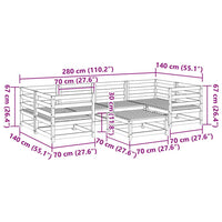 Thumbnail for 7-tlg. Garten-Sofagarnitur Massivholz Douglasie