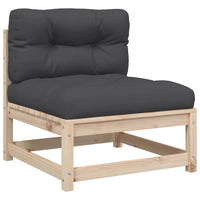 Thumbnail for 7-tlg. Garten-Sofagarnitur mit Kissen Massivholz Kiefer