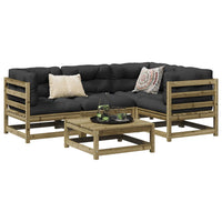 Thumbnail for 5-tlg. Garten-Sofagarnitur mit Kissen Kiefernholz Imprägniert