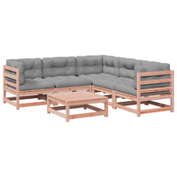 Thumbnail for 6-tlg. Garten-Sofagarnitur mit Kissen Massivholz Douglasie