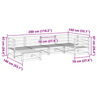 Thumbnail for 6-tlg. Garten-Sofagarnitur Kiefernholz Imprägniert