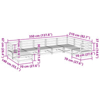 Thumbnail for 8-tlg. Garten-Sofagarnitur Massivholz Kiefer