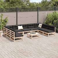 Thumbnail for 10-tlg. Garten-Sofagarnitur Massivholz Kiefer
