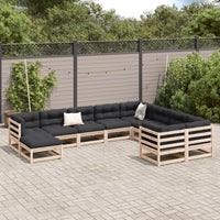 Thumbnail for 10-tlg. Garten-Sofagarnitur Massivholz Kiefer