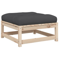 Thumbnail for 10-tlg. Garten-Sofagarnitur mit Kissen Massivholz Kiefer