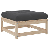 Thumbnail for 10-tlg. Garten-Sofagarnitur mit Kissen Massivholz Kiefer