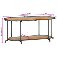 Thumbnail for TV-Schrank 100x42x40 cm Massivholz Akazie