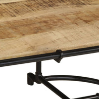 Thumbnail for Couchtisch 110x55x40 cm Raues Mangoholz
