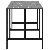 Thumbnail for Bartisch Schwarz 200x100x110 cm Pulverbeschichteter Stahl